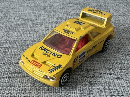Majorette No.202 #203 Peugeot 405 T16 Rally Yellow - Picture 4 of 5