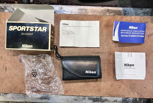 Nikon Sportstar • 10x25DCF • 5° • Compact Binoculars • Case, Strap, Box, Papers - Picture 8 of 11