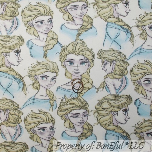 BonEful FABRIC FQ Cotton Jersey KNIT Disney FROZEN ELSA Princess Dress Girl RARE - Picture 3 of 6