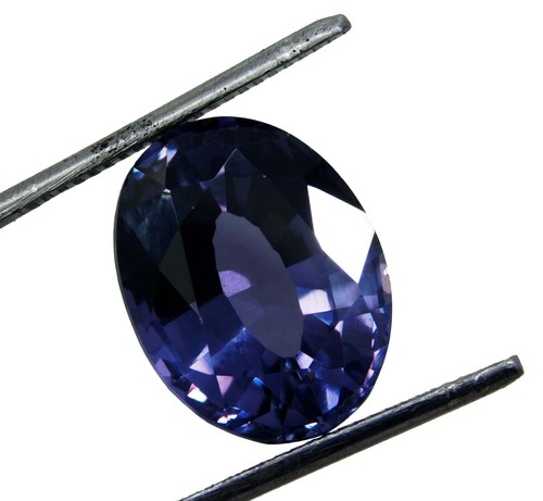 Certified 13.70 Ct Natural Oval Cut Color Change Alexandrite Loose Gemstone - Picture 4 of 7
