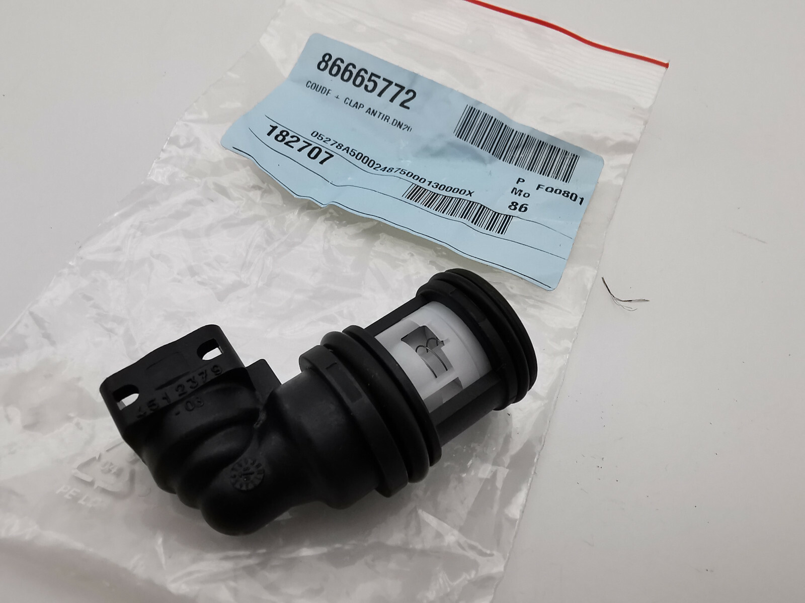 Clapet anti-retour DN20 De Dietrich 86665772 pour éliminer les bruits de tuyauterie