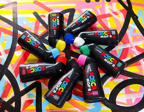 POSCA MOP'R Paint Marker Graffiti Pen Art Pens Any Surface XXL Round Tip - 19mm - Picture 4 of 17