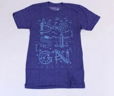 Marketplace By Invision Unisex Adult's Track Shirt JL3 Blue Medium NWT