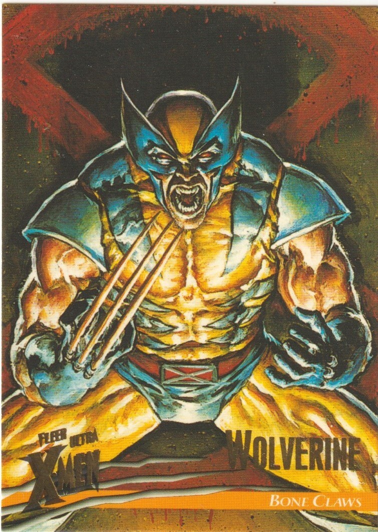 1996 FLEER ULTRA X-MEN: WOLVERINE with BONE CLAWS PROMO CARD # P1