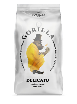 1kg Espresso Delicato Bohnen - Gorilla | Kaffee, Cappuccino und Latte