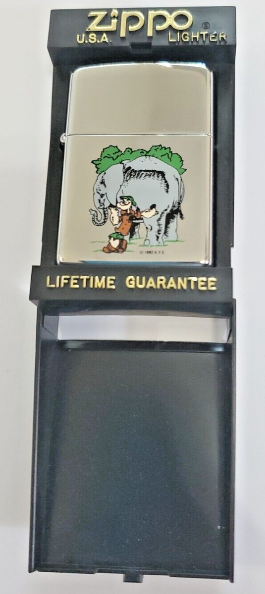 レア物zippoポパイ Zippo Popeye Color Print Lighter - Genuine & Windproof