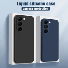 Case For Samsung Galaxy S25 S24 S23 S22 Ultra S21 FE Liquid Silicone Soft Cover
