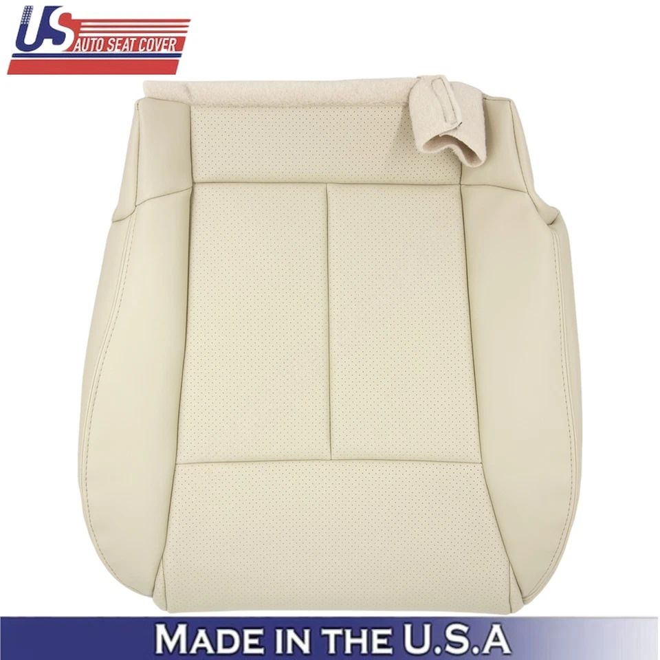 Cubiertas de asiento inferiores de cuero tostado trigo para Infiniti M45 M35 2006-2010 sedán Foto 2 de 4
