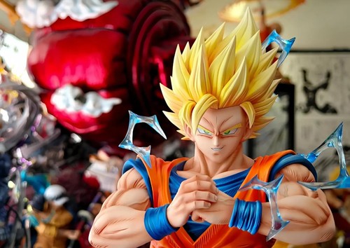 Action Figure Dragon Ball Z Goku S.S. 2 Ultra 30cm STATUA DA COLLEZIONE Anime - Foto 2 di 7
