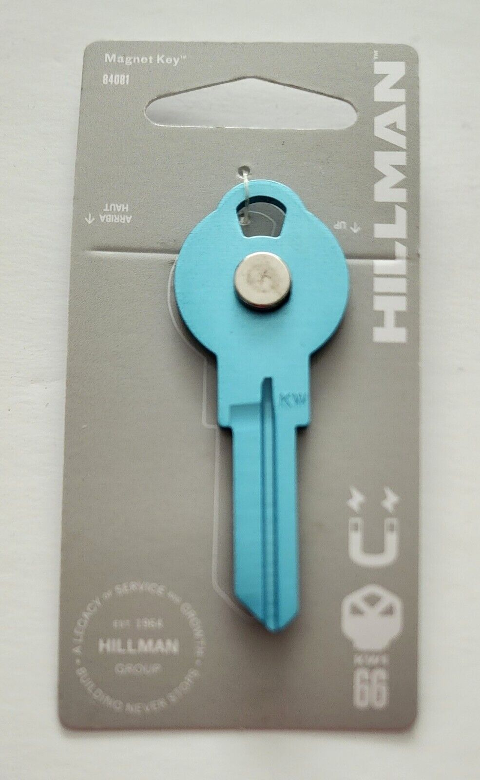Hillman key Blank Blue Novelty Convenience Key Uncut eBay
