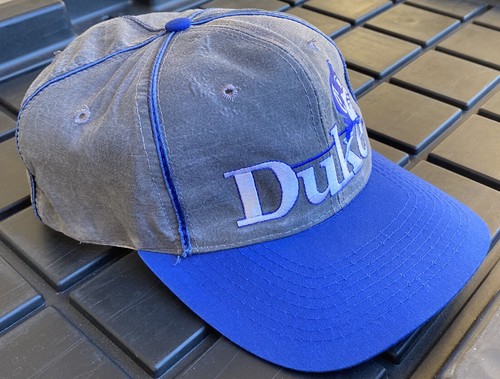 Vintage 90s Duke Blue Devils The Game 2 Tone SnapBack Hat Cap - Picture 2 of 11