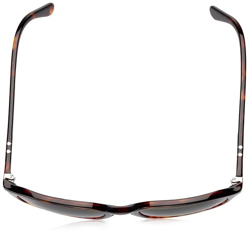 Persol Unisex PO3019S Sunglasses — Havana Frame, Crystal Green Lenses, 55mm