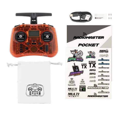 RadioMaster Pocket Radio Controller Mode 2 (Transparent Orange, ELRS) - New - Picture 7 of 7