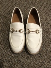 A New Day Ivory Slip On Loafers Women's Size 6