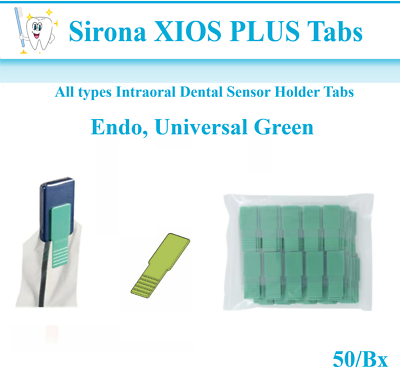 AMGoods Sirona XIOS PLUS BiteWing Sensor Tabs – Red, 50 Per Box – Dental X-Ray Holders