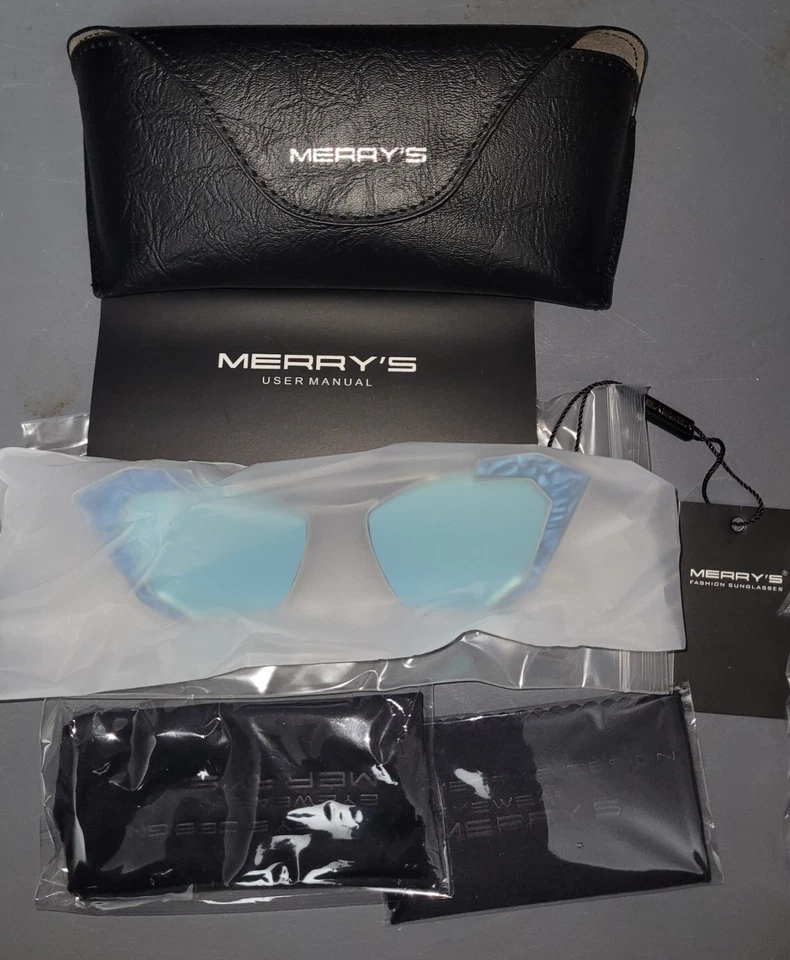 Gafas de sol Merry's para mujer ojo de gato marco espejado AZUL S8028-3 Foto 2 de 4