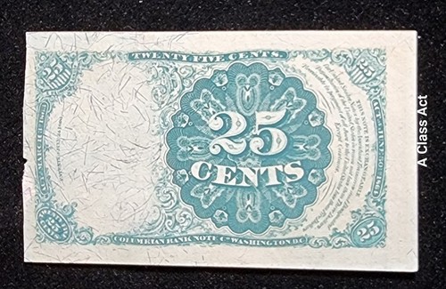 25 Cent US Series of 1874 Fractional. FR 1308, Long Key. Our T7085 - Picture 2 of 5