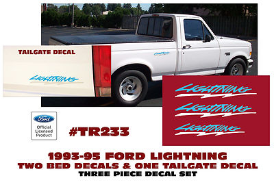 TR233-BLWH 1993 1994 1995 FORD F-150 LIGHTNING TRUCK - TWO BED & TAILGATE DECAL