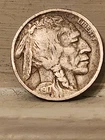 1917d Buffalo.  Clear, Full Date. 1/2 Horn.  Nice Fine+