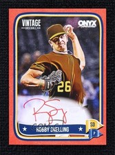 2024 Onyx Vintage Auto Red Bordered 3/25 Robby Snelling #VAROSN Auto 0j81