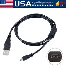 PwrON USB Charger PC Charging Data Sync Cable for Sony Cybershot DSC-W830 Camera