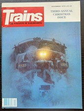 TRAINS THE MAGAZINE OF RAILROADING DEC 1978 CN 6520 PLOWS THROUGH SNOW CANADA