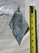 Paolo Soleri 6" Diamond Replacement Fin for Bronze or Ceramic Wind Bell #4 - NEW