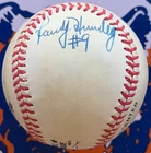 RANDY HUNDLEY SIGNED ONL BASEBALL CHICAGO CUBS 1967 GG WINNER 1969 NL ALL STAR!!