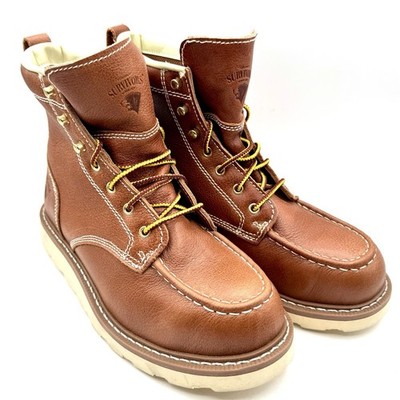 Herman Survivors Oakridge Boot Mens 11 Brown Leather Steel Toe Oil Resistant