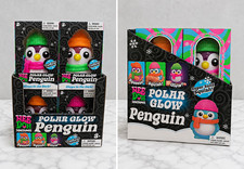 Nee Doh Squishmas Polar Glow Penguin Glow-in-the-Dark Squishy, 3
