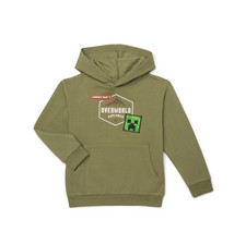 Minecraft Boys X-Small 4/5 Overworld Explorer Hoodie Sweatershirt with Pocket