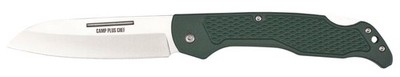 Ontario Knives Camp Plus Chef Lockback 4300 Stainless Steel Green GFN