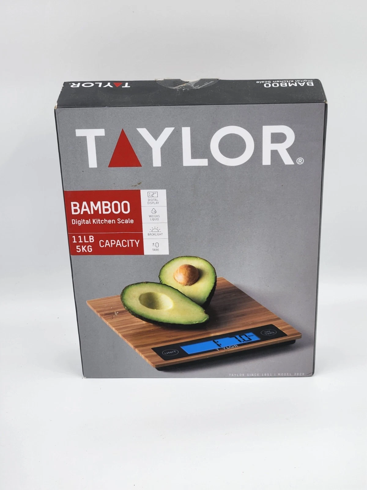 Taylor Digital Kitchen 11 LB/5 KG Food Scale Eco-Friendly Bamboo