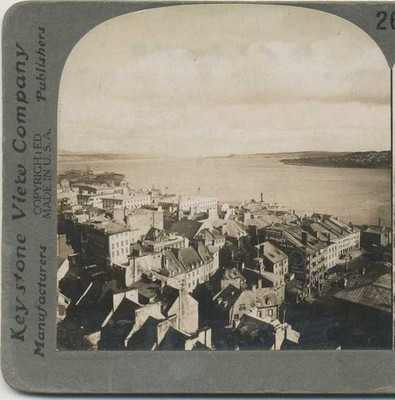 Quebec City from Dufferin Terrace, c1900, Cities & Towns, Stereoview