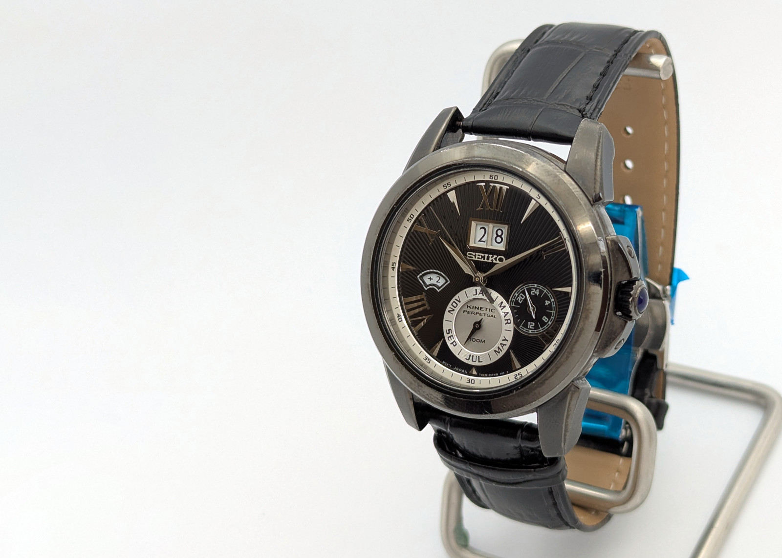 Seiko Premier Kinetic Perpetual Big Date Sapphire 7D4… - Gem