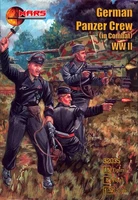 Mars Figures 1/32 GERMAN WWII PANZER CREW IN COMBAT Figure Set