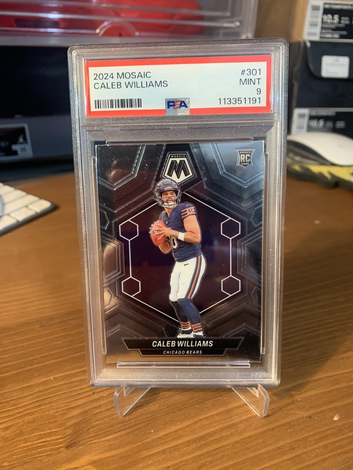 2024 Panini Mosaic #301 Caleb Williams Rc PSA 9 Mint Bears