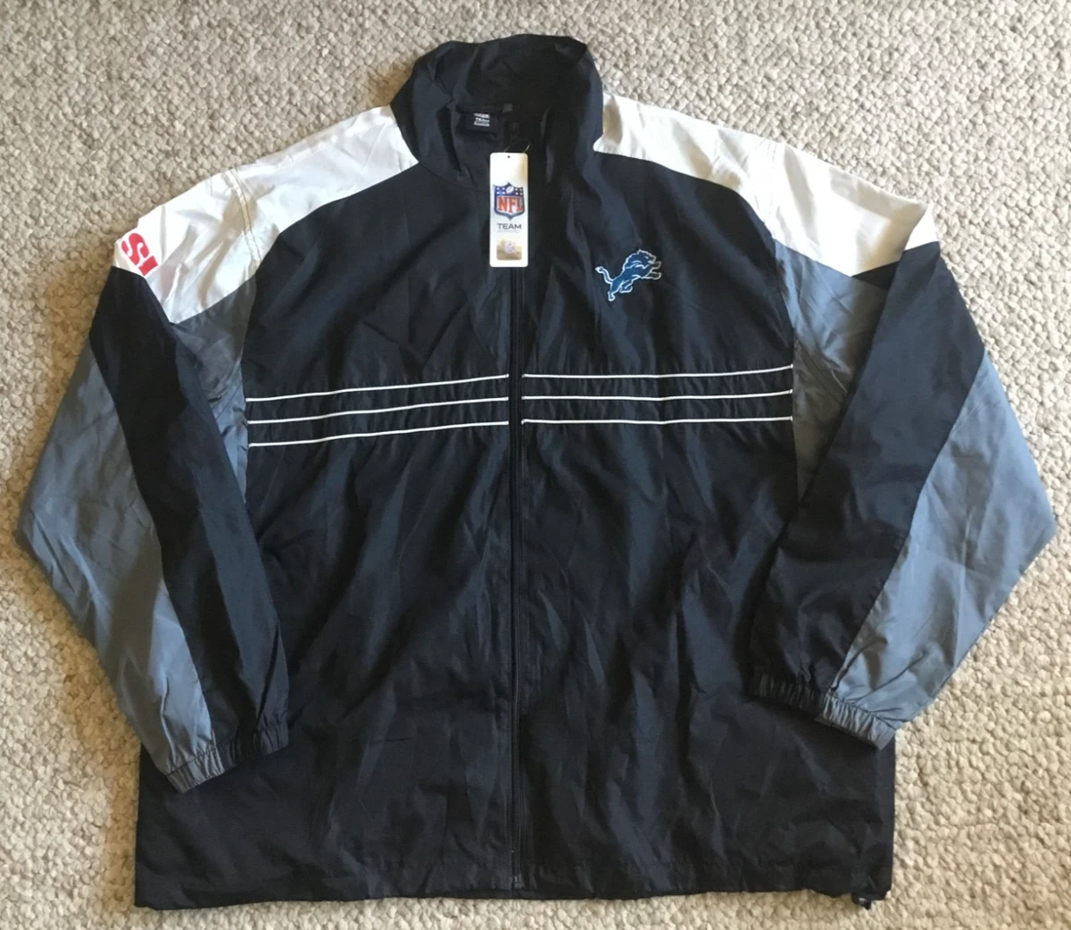 Reebok Detroit Lions NFLジャケット Detroit Lions NFL Reebok Windbreaker Jacket Mens XXL Sports