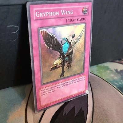 Konami Yu-Gi-Oh! Gryphon Wing Carte Piège SDP-050 Anglais 1996 Vintage - Photo 1/3