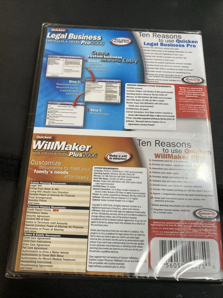 Quicken Legal Business Pro & WillMaker Plus 2006 Estate Planning - Image 2 of 2