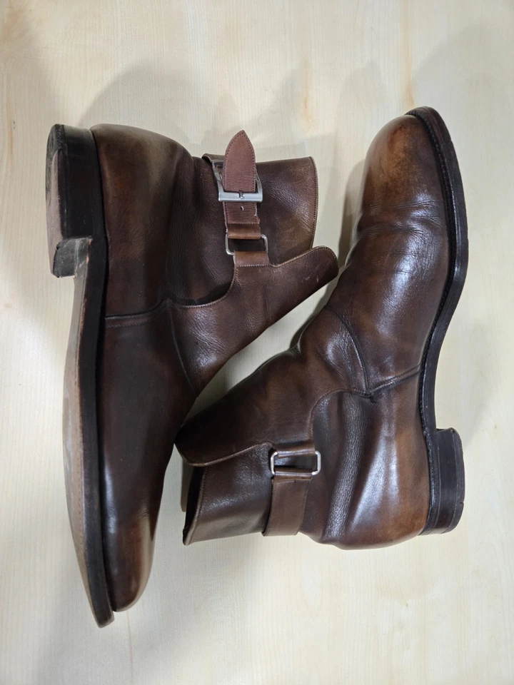 Botas Chukka De Colección Para Hombre Talla 9 Florsheim Imperial Hebilla Cuero Foto 4 de 4