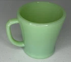 Vintage Fire King Jadeite Flat Bottom D Handle Mug ANCHOR HOCKING