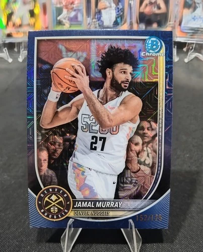 Jamal Murray 2025-26 Bowman Chrome Mega #BCV-101 Navy Mojo Refractor /175 SP