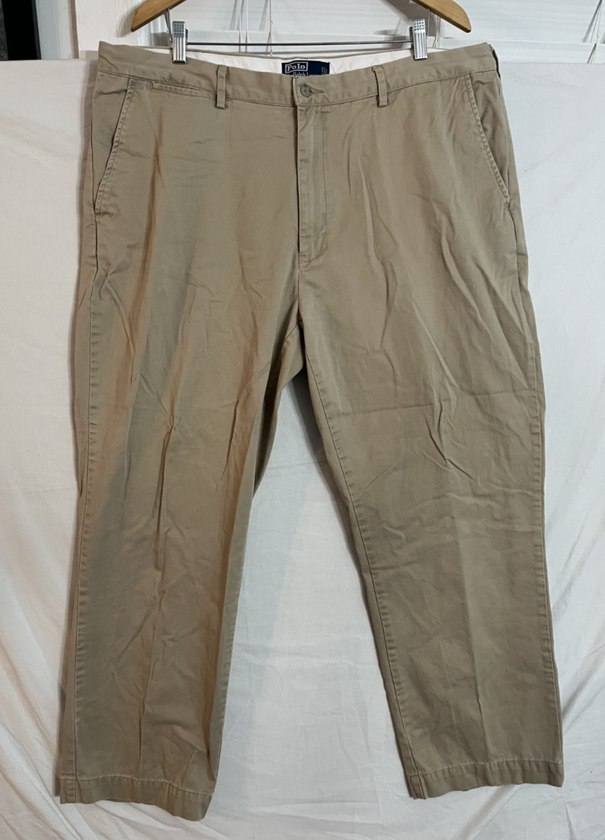 Vintage Men's Polo Ralph Lauren Beige Classic Chino Pants Sz 42/32