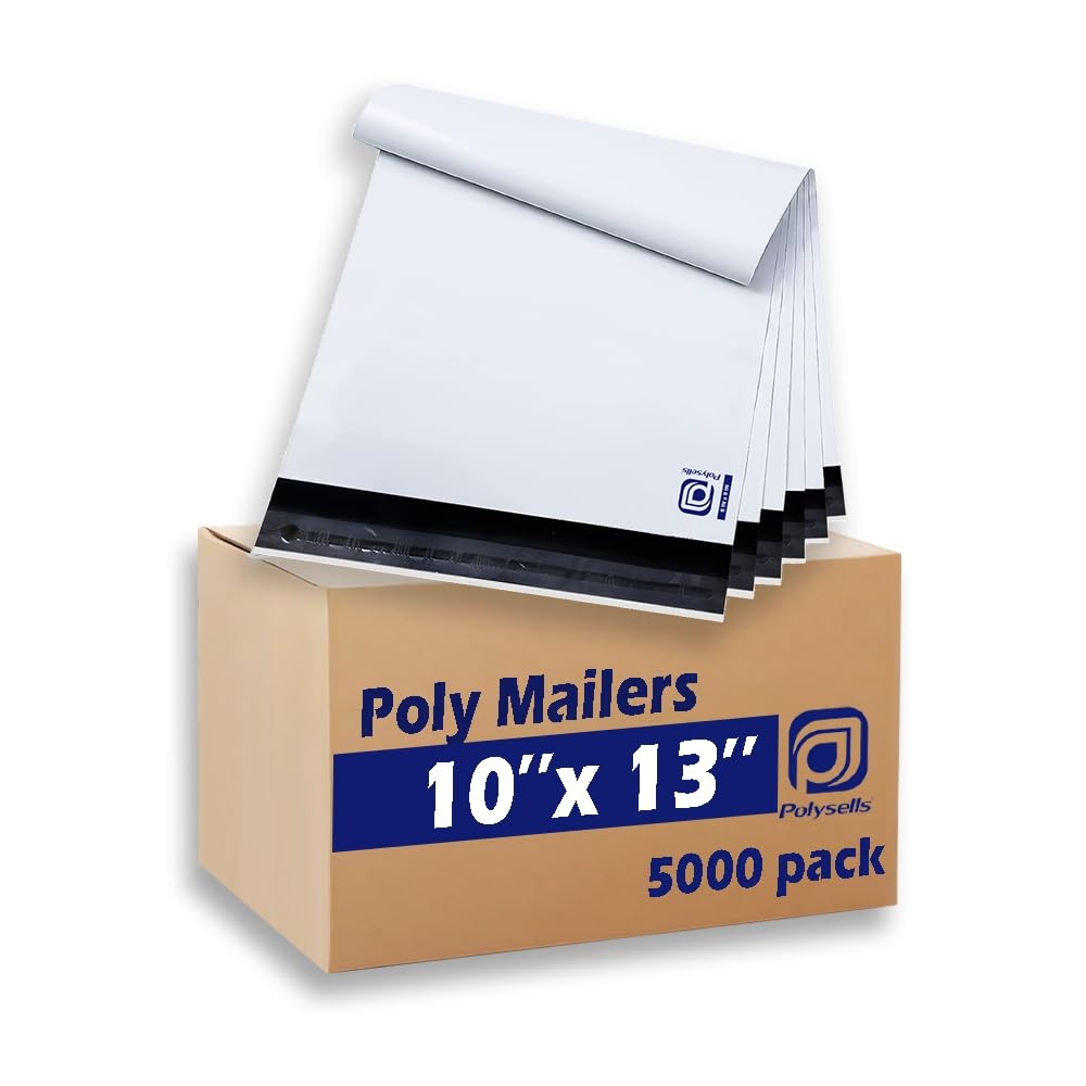 POLYSELLS Poly Mailers Shipping Envelopes, Strong Adhesive Sealing, Waterproof,