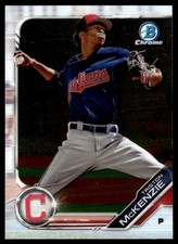 2019 Bowman Chrome Prospects Triston McKenzie Cleveland Indians #BCP-40