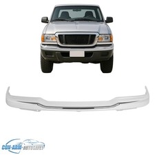 Chrome Front Bumper Cover Face Bar Steel For Ford Ranger Edge Xl Xlt 4wd 2001-05