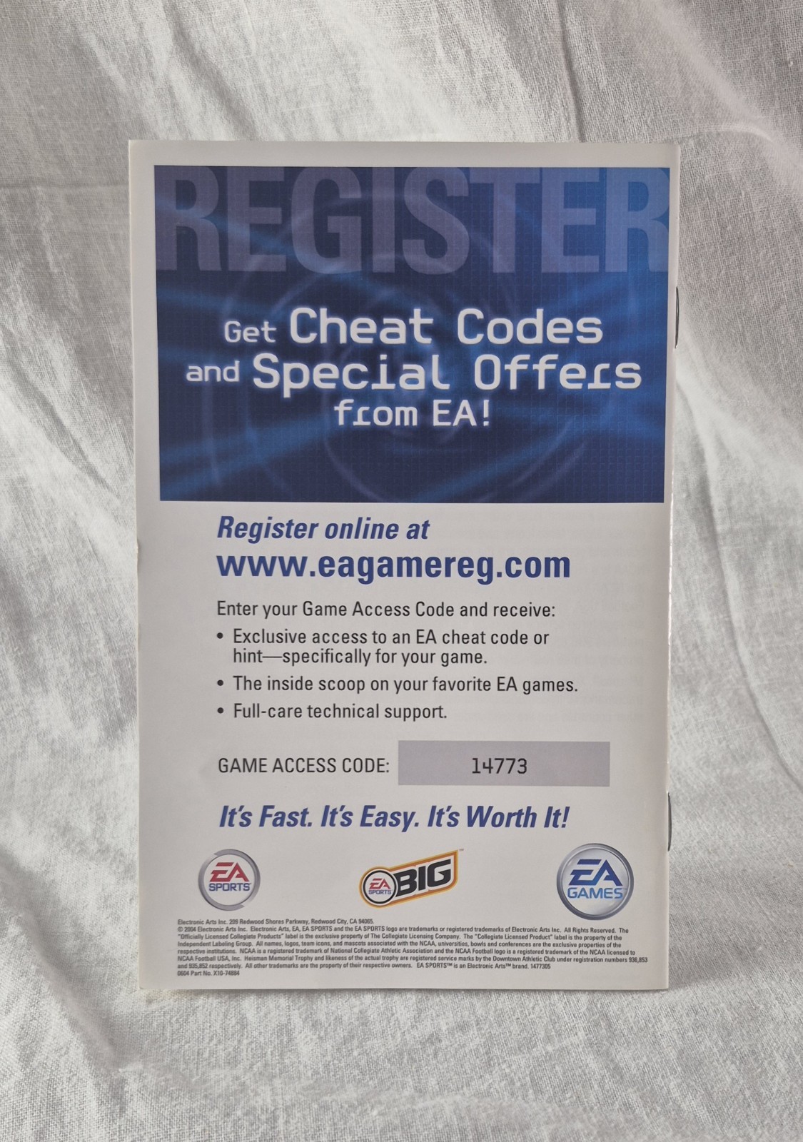 NCAA Football 2005/ Top Spin Xbox (EA Sports, 2004)