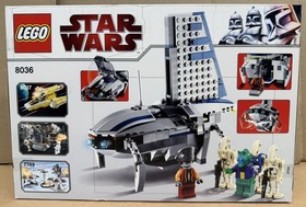 LEGO Star Wars 8036 Separatist Shuttle 5 Minifigures 259 Pieces & Box