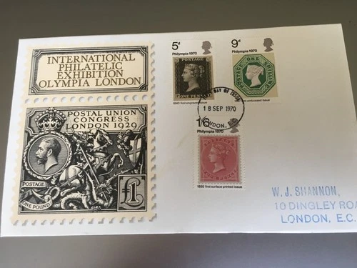 GB STAMPS RARE FIRST DAY COVER 1970 PHILYMPIA LONDON